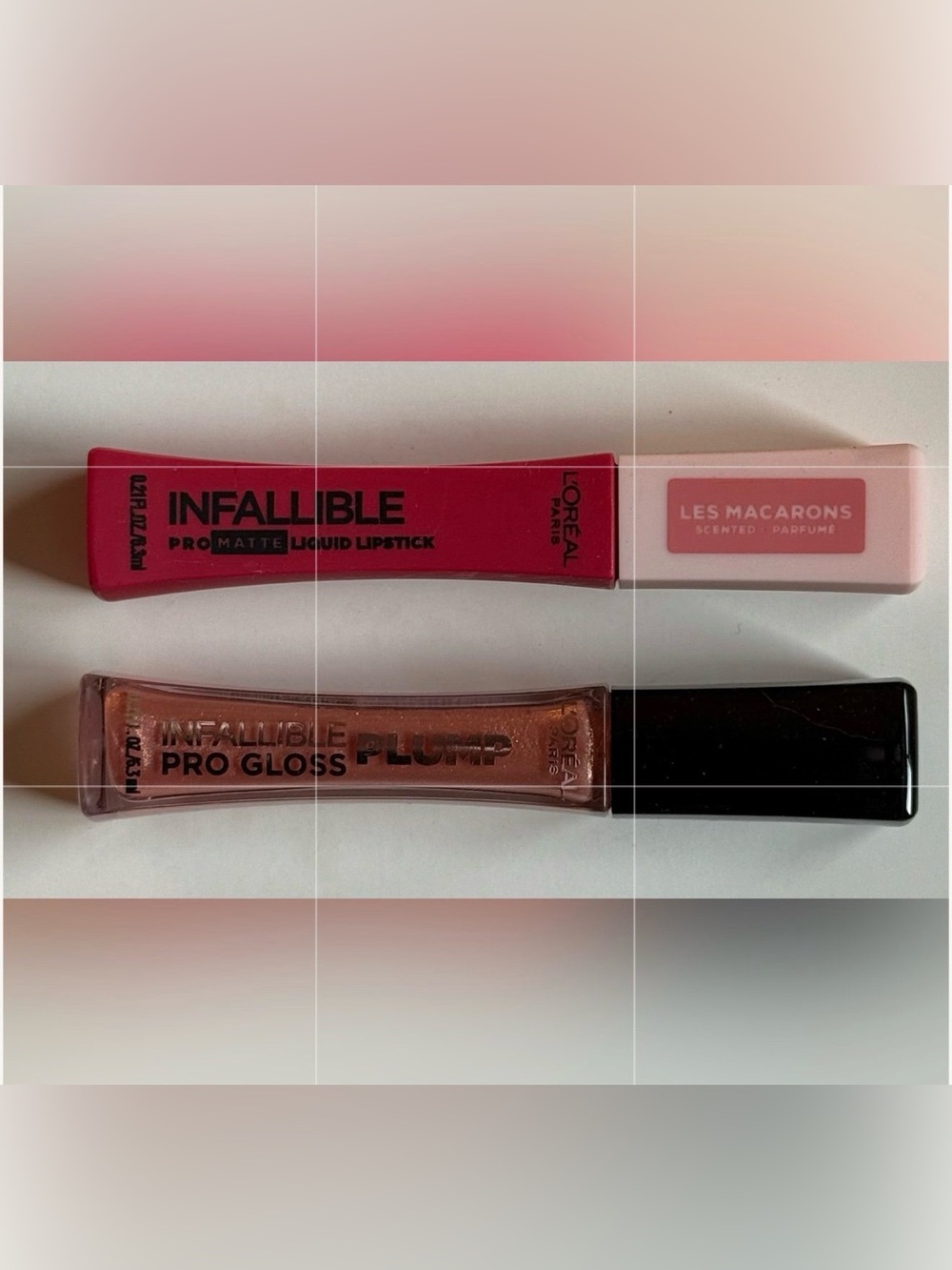 L'Oreal Infallible Matte Les Macarons 828 Lipstick, Plump Gloss, Lucid Glow 609
